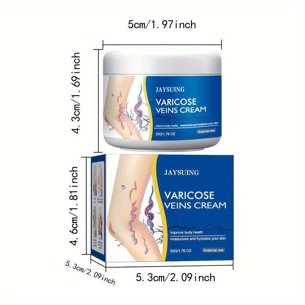 Boderi 3PCS Beauty Varicose Veins Treatment For Legs Cream, Varicose Veins Cream Natural Treatment For Improve Blood Circulation Relieve Leg Swelling & Fatigue Relief