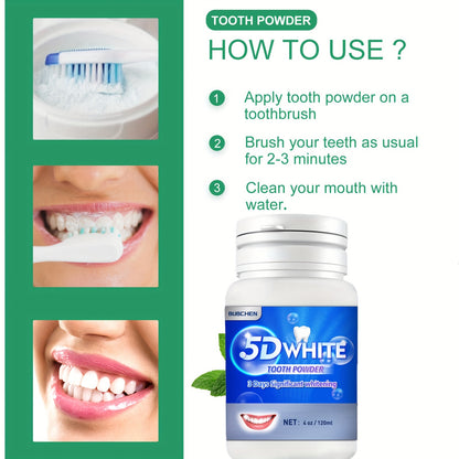 1pc Professional Teeth Whitening Powder - Natural Breath Freshener, Deep Cleaning, Plaque Remover, Anti-Cavity, and Gentle on Gums for Daily Oral Care - For a Brighter, Healthier Smile