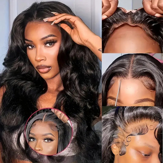 250% Density Bye Bye Knots Wig Glueless Wigs Human Hair Pre Plucked Pre Cut 13x4 HD Lace Closure Wigs Human Hair Body Wave Lace Front Wigs Human Hair For Women Put On And Go Wig