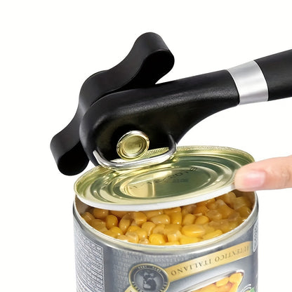 1pc Multifunctional Stainless Steel Can Opener - Easy to Use, Quick, Effortless, and Convenient Kitchen Tool for Opening Cans of Various Sizes