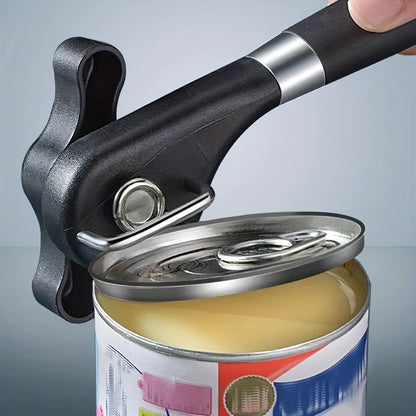 1pc Multifunctional Stainless Steel Can Opener - Easy to Use, Quick, Effortless, and Convenient Kitchen Tool for Opening Cans of Various Sizes