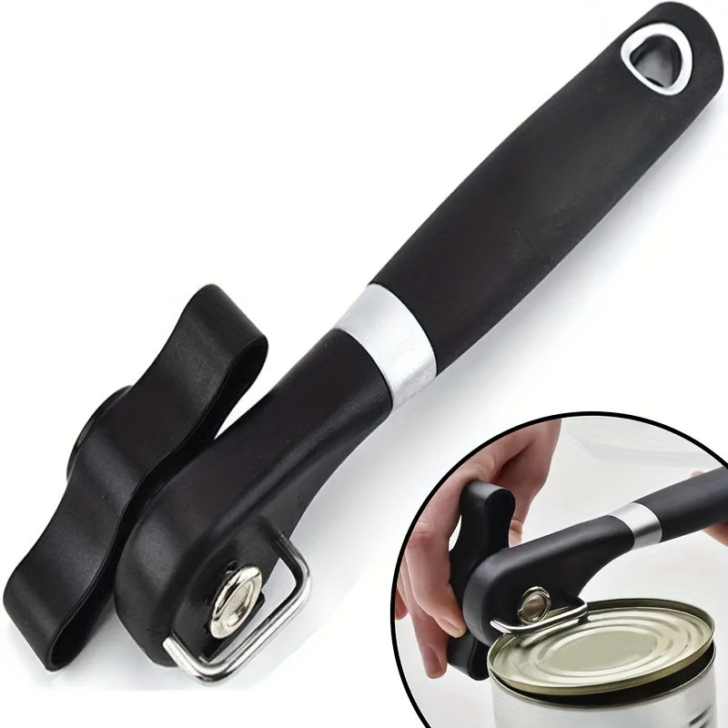 1pc Multifunctional Stainless Steel Can Opener - Easy to Use, Quick, Effortless, and Convenient Kitchen Tool for Opening Cans of Various Sizes