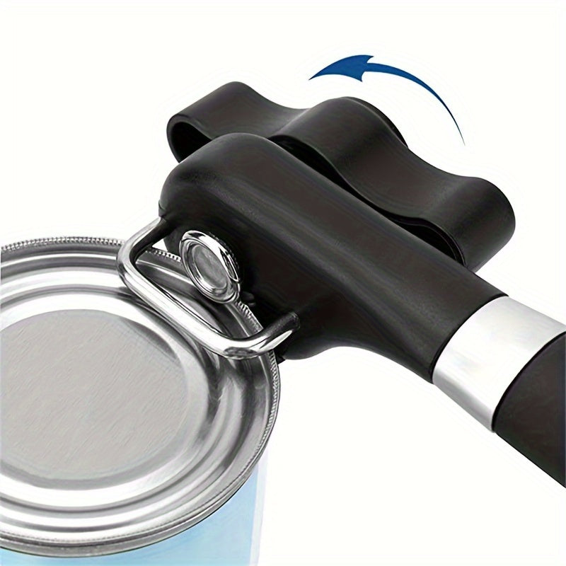 1pc Multifunctional Stainless Steel Can Opener - Easy to Use, Quick, Effortless, and Convenient Kitchen Tool for Opening Cans of Various Sizes