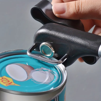 1pc Multifunctional Stainless Steel Can Opener - Easy to Use, Quick, Effortless, and Convenient Kitchen Tool for Opening Cans of Various Sizes