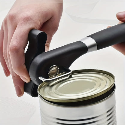 1pc Multifunctional Stainless Steel Can Opener - Easy to Use, Quick, Effortless, and Convenient Kitchen Tool for Opening Cans of Various Sizes