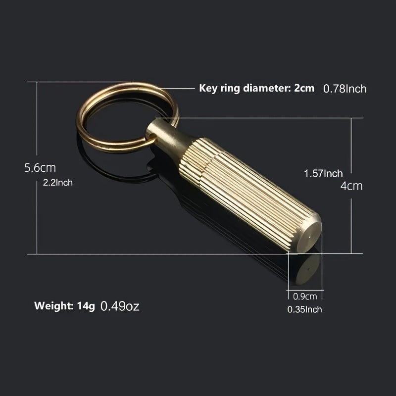 Ultra Compact Mini Keychain Knife - Stainless Steel, Multifunctional, Portable, Quick Unpacking, Daily Use, Space-Saving, Capsule Design, Durable, Easy to Carry