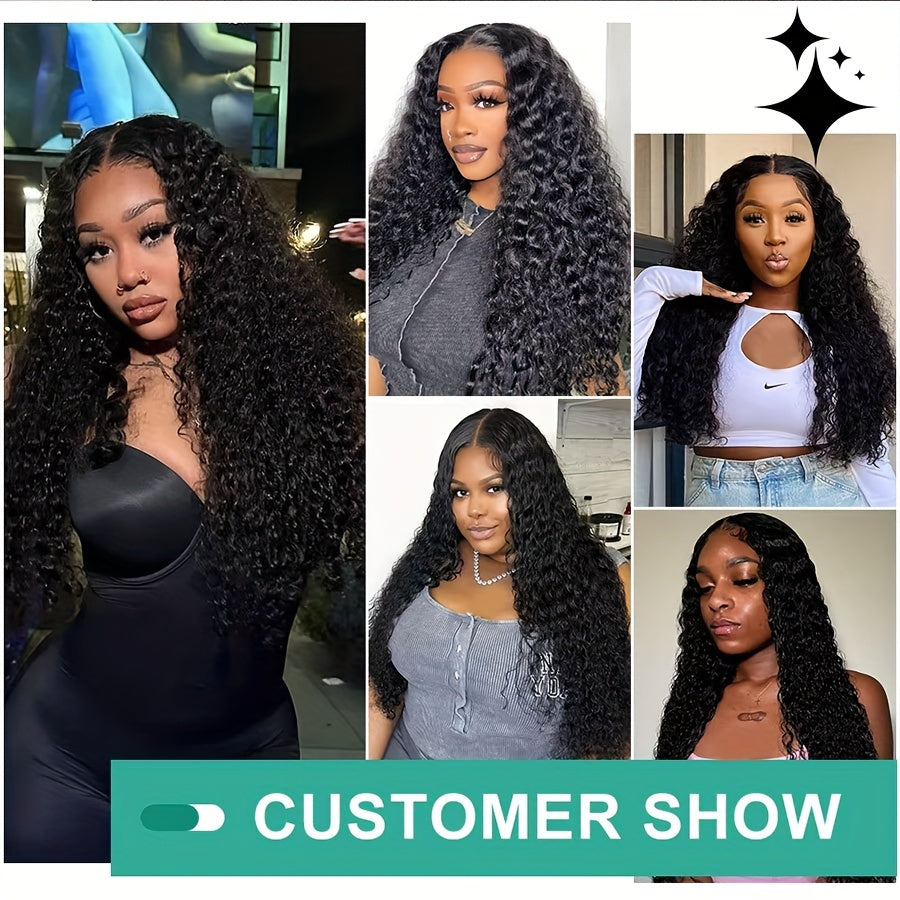 250% Density 6x4 Water Wave Put On And Go Glueless Wigs Pre Plucked Water Wave Lace Front Wigs 100% Human Hair For Women Transparent Closure Wigs Natural Color