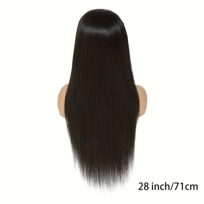 Glueless Wigs 4X4 HD Lace Front Wig Straight Lace Front Wigs Human Hair 100% Brazilian Human Hair Wig Natural 4X4 Full Edges Lace Pre-Plucked Lace Wig With Baby Hair For Women Ear To Ear Swiss HD Lace For Natural Looking