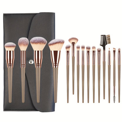 Complete Function Makeup Brush Kit Premium Synthetic Eyeshadow Foundation Face Blending Blush Brush Concealer Eye Makeup Brush Set Ideal For Makeup Beginner Artist