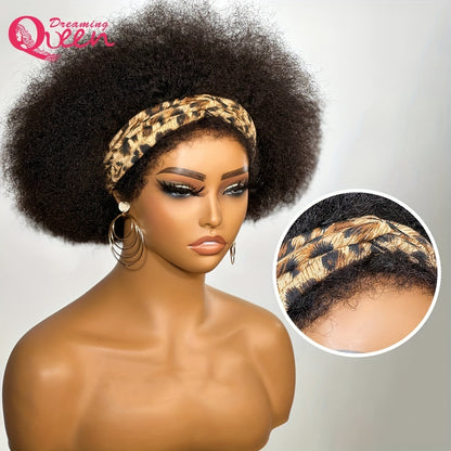 180% Density 13x4 Lace Front Wig - Preplucked Mongolian Remy Hair Lace Frontal with Kinky Edges and Natural Hairline for a Realistic Look