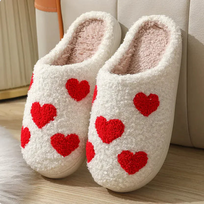 Women's Plush Valentine's Day House Slippers – Cozy & Stylish